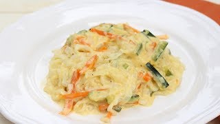 Carbonara de verduras ¡RICA Y SALUDABLE [upl. by Newel269]