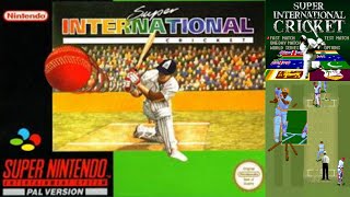 Super International Cricket SNES Australia Vs India Full Match [upl. by Eimia885]