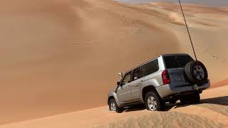 Nissan Patrol super safari Liwa Dune climb [upl. by Anrym175]