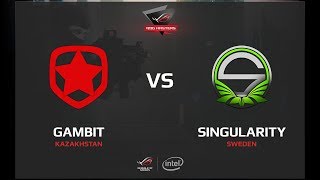 Gambit vs Singularity map 1 train ROG 2017 EMEA Finals [upl. by Younger207]