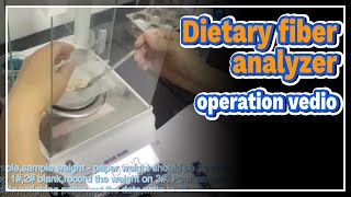 How to operation dietary fiber analyzer   LABOAO [upl. by Ocsisnarf]