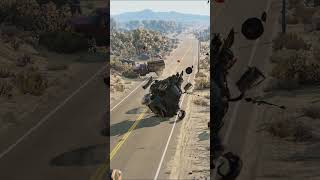 Realistic Highway Car Crashes 214  BeamNGdrive shorts beamngdrive car crash [upl. by Ditmore]