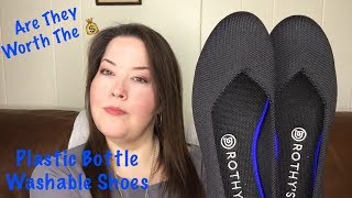 Rothys Unboxing Tryon And Wear Review  Rothys Recycled Plastic Washable Shoes [upl. by Erl]