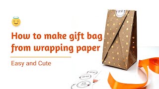 DIY Paper Gift Bag Tutorial 🤩 Easy and Customizable Gift Packaging [upl. by Nahshunn156]