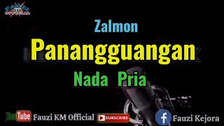 Panangguangan  Zalmon KaraokeLirik Nada Pria [upl. by Kallick]