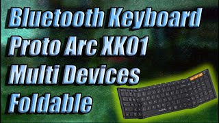 How To Setup a Bluetooth Keyboard ProtoArc Foldable Keyboard XK01 [upl. by Swinton]