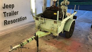 OffRoad Military Jeep Trailer Restoration Part1 [upl. by Hgielar]