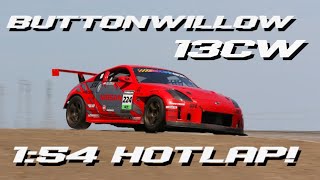 1542 BUTTONWILLOW 13CW  NISSAN 350z HOTLAP [upl. by Endres358]