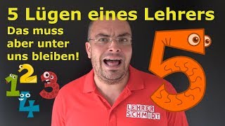 Die 5 Lügen eines Lehrers Das muss aber unter uns bleiben  Lehrerschmidt [upl. by Coralie]