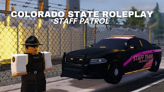 Patrolling as a STAFF MEMBER in COLORADO STATE ROLEPLAY  Ep 3  ERLC Roblox [upl. by Morocco]