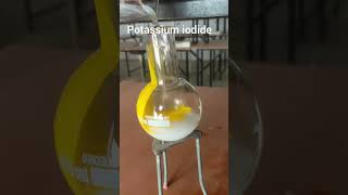 Lead nitrate reaction with kl chemistry organicchemistry treding ytshorts [upl. by Issirk]