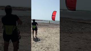 Launching a Kite Surf on the Mediterranean [upl. by Jenness778]