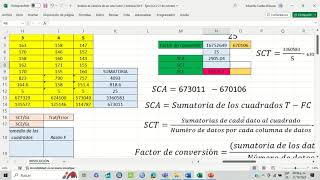 Cómo realizar el Análisis de Varianza ANOVA ✅ paso a paso en Excel Ejemplo 2 [upl. by Malkin]