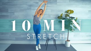 10 Minute Standing Stretch Routine  Stretching Exercises for Seniors amp Beginners [upl. by Preiser]