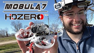 Happymodel Mobula7 HDZero  Digital HD FPV Whoop Outdoor Flight Review [upl. by Batruk424]