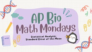 ✨AP Bio Math Mondays Standard Error of the Mean✨ [upl. by Perla373]