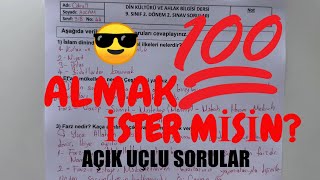 9 Sınıf Din Kültürü 2 Dönem 2 Yazılı [upl. by Celin]