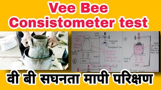 Test Vee Bee Consistometer test find Workability by consistency of Concrete [upl. by Eninnaej]