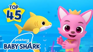 Baby Shark Doo Doo Doo 1 hour  Compilation  Baby Shark Remix  2023 TOP 45  Baby Shark Official [upl. by Reggy]