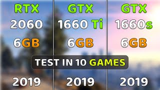 RTX 2060 vs GTX 1660 Ti vs GTX 1660 Super  2019 GPUs In The Battle🔥 [upl. by Marja]