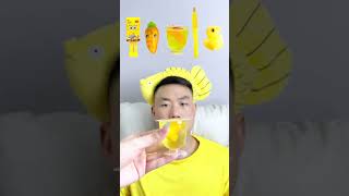 🧀🧇🥟🎧ASMR Yellowthemed Mukbang  Perfect for Sleepimmersive asmr asmrsounds funny [upl. by Cleland]