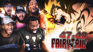 RTTV Reacts to Laxus vs Natsu amp Gajeel Fairy Tail Ep 47 amp 48 [upl. by Eilac]