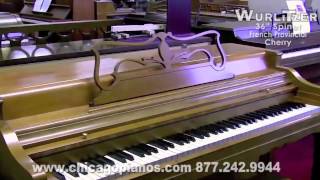 Wurlitzer 36quot Spinet Piano  French Provincial Cherry [upl. by Netsua]