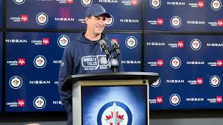 Winnipeg Jets pregame media vs Leafs Head coach Scott Arniel [upl. by Ruben]