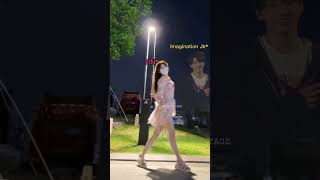 POV when you dancing💞with Jungkook in your imagination💫💕 btsff btsimagine btsreaction bts [upl. by Hayarahs]