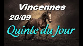 PRONOSTIC PMU QUINTE DU JOUR VENDREDI 20 SEPTEMBRE 2024 [upl. by Kee]