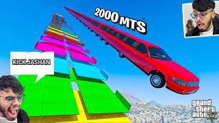 CASETOO KICKED ME AFTER THIS MEGA RAMP 😱  GTA5 3 RACES gta5 casetoogta5 [upl. by Tova]