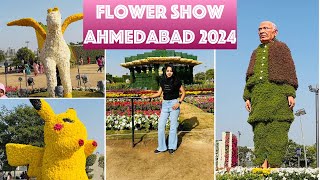 Flower Show Ahmedabad 2024  Vibrant Gujarat  Riverfront Flower Park  Flower Show  Atal Bridge [upl. by Noemis445]