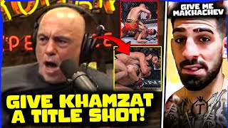 Joe Rogan REACTS TO Khamzat Chimaev DESTROYING Robert Whittaker Topuria WANTS Makhachev UFC 308 [upl. by Benjamin]