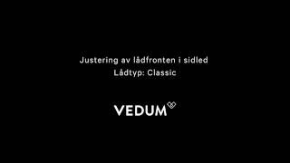 Vedum Kök amp Bad  Justering av lådfront i sidled Classic [upl. by Kathi]