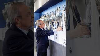 15th UCL Trophy with Florentino Perez  Real Madrid Celebration at Museum [upl. by Whitford]