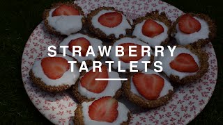 Vegan Strawberry amp Coconut Cream Tartlets  Izy Hossack  Wild Dish [upl. by Marissa]