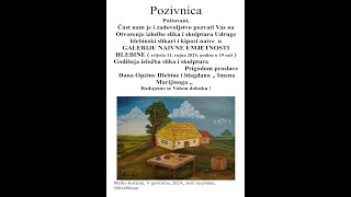 Mostra annuale di dipinti e sculture dellAssociazione dei pittori di Hlebine nel 2024 [upl. by Ecydnac]