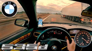 2007 BMW 535d E61 LCI Top Speed German Autobahn POV [upl. by Yllil187]