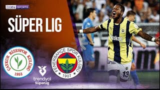 Rizespor vs Fenerbahce  SÜPERLIG HIGHLIGHTS  082524  beIN SPORTS USA [upl. by Aicilram535]