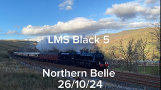 Another Fine Day For LMS Black 5 45212 Working The Northern Belle [upl. by Deach]