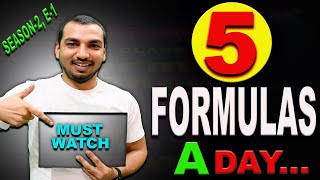 Formula Cheat Sheet  5 Formulas A Day  Season2 E1 [upl. by Kappel]