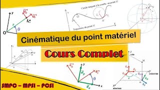 Mécanique du point matériel  Cinématique  Cours complet [upl. by Yedok]