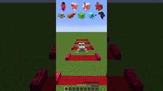 Touching Red Mob Challenge shorts meme minecraft [upl. by Chandler]