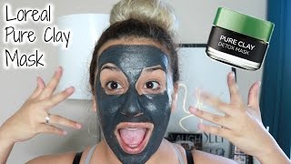 Loreal Pure Clay Mask Try onReview  Marissa Aguilar [upl. by Aciram]