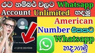 How To get fake Whatsapp number in sinhala  2021  SL MOUSE BRO [upl. by Gosser]