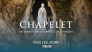 Le Chapelet depuis la Grotte de Lourdes  03112024 [upl. by Odracir]