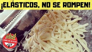 FIDEOS CASEROS SIN GLUTEN 🙌 Tallarines SIN TACC para celíacos [upl. by Nitsirc995]