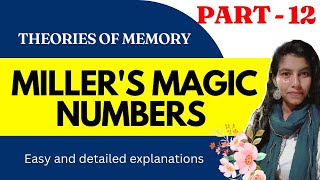 Millers Magic Numbers  Theories of memory [upl. by Enilekcaj]