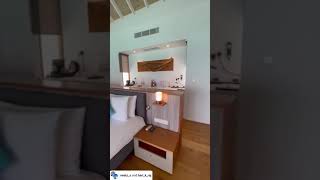 Kuramathi Island Resort Maldives Water Villa with Pool  How to book cheapest in description [upl. by Koy731]