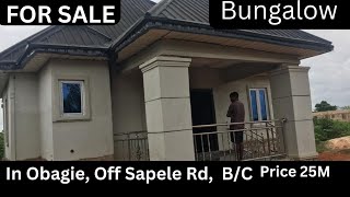 House for Sale in Benin City  2Bedroom Bungalow in Obagie Sapele rd BC [upl. by Plante]